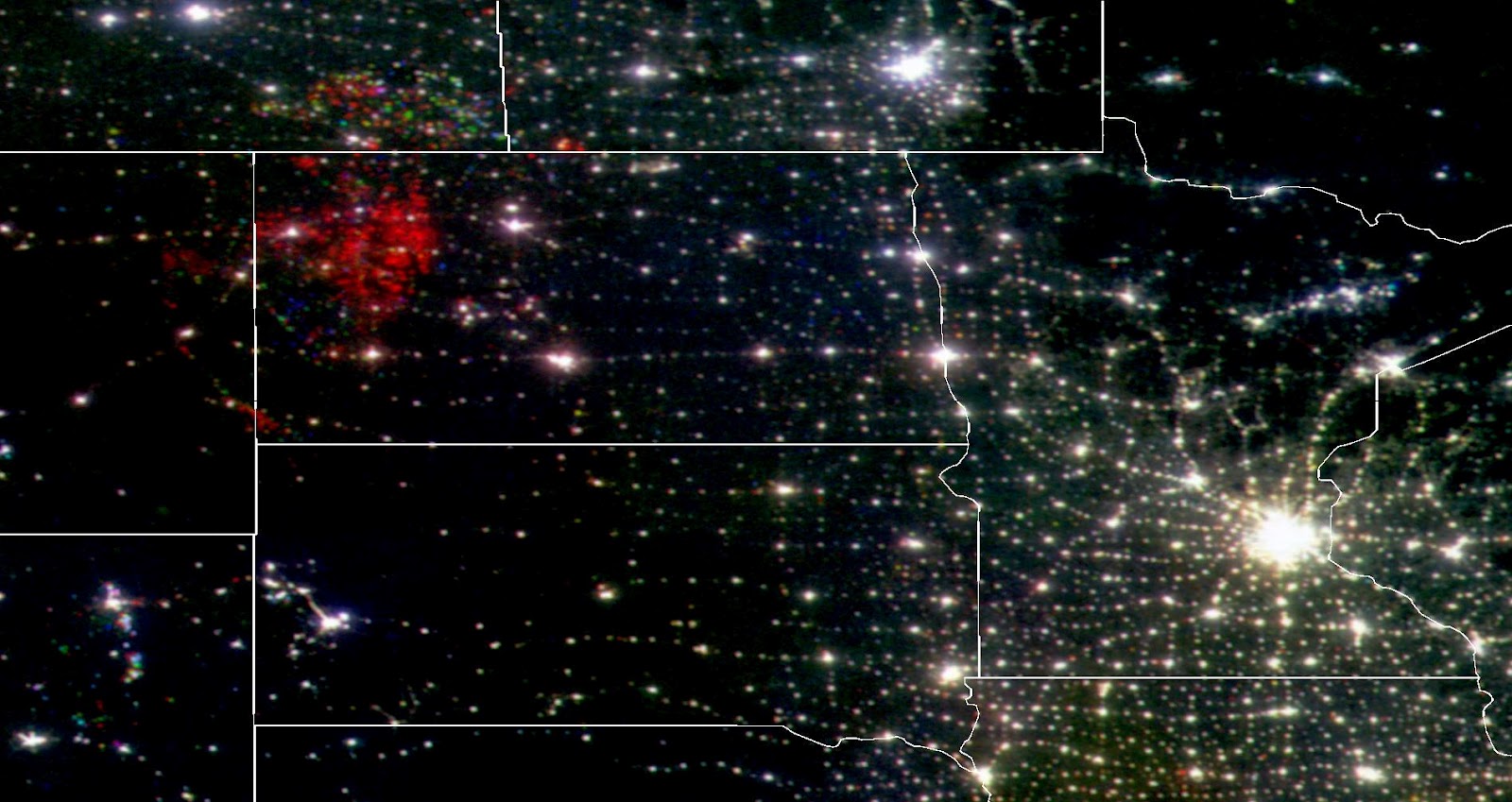 North Dakota’s oil boom from space