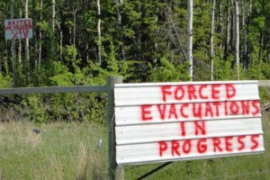 tar sands - evacuation