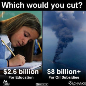 Oil Subsidies vs. Education Funding