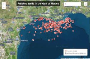 offshore fracking wells