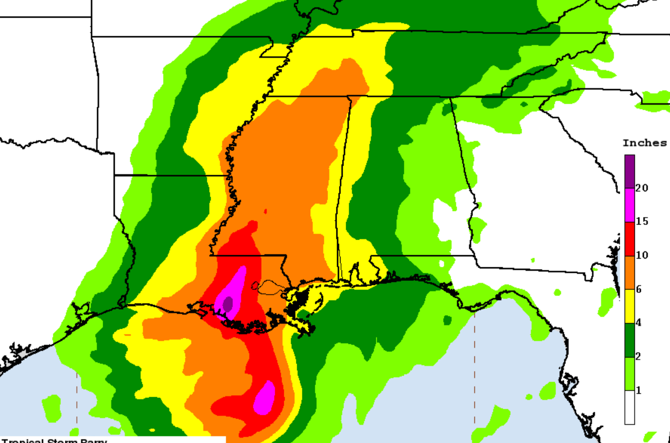“Life threatening” Tropical Storm Barry is “exactly a climate change story”