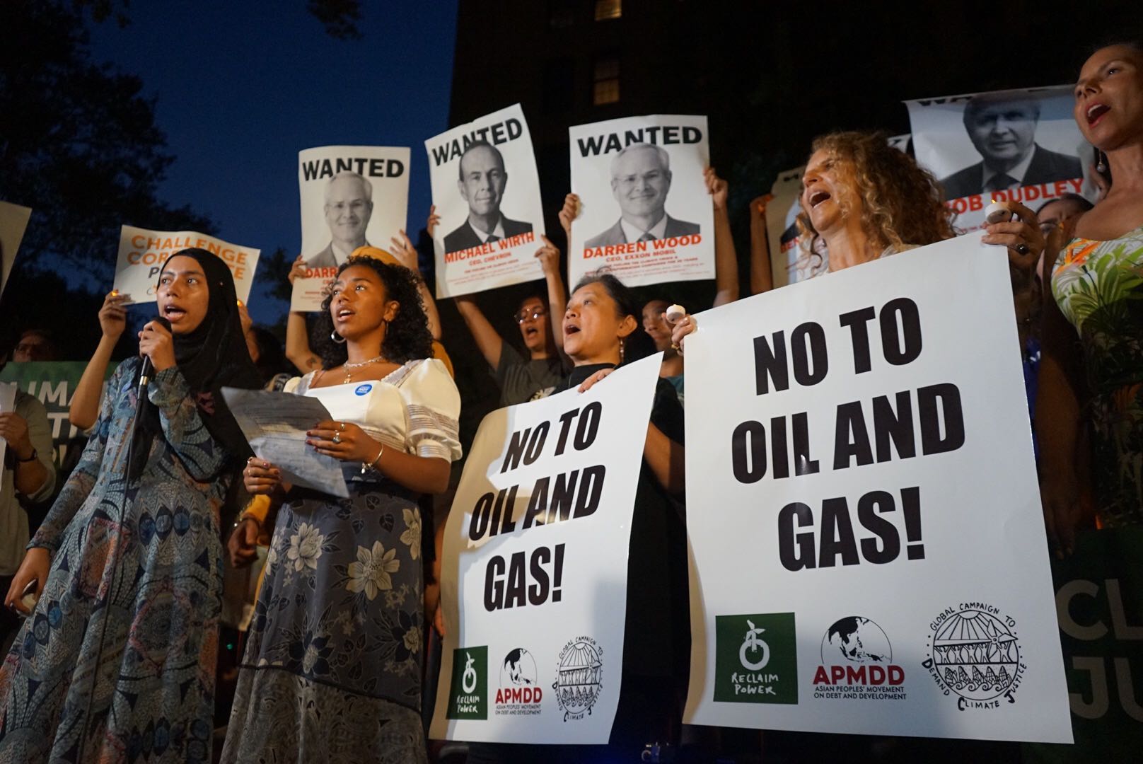 NYC youth and global frontline leaders disrupt Oil & Gas Climate Initiative greenwash soirée