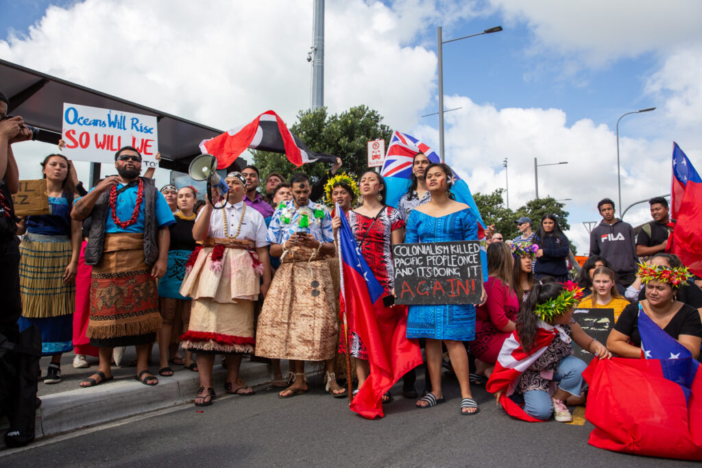 Pasifika youth at the School Strike for Climate in Auckland, September 2019.