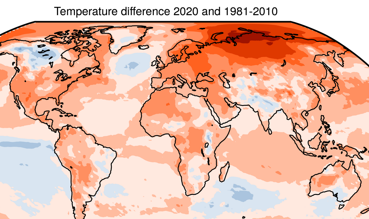 Despite COVID-19 pandemic, 2020 was joint hottest year on record