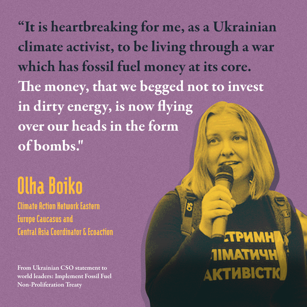 Over 500 Global Groups Call on World Leaders to Help End Russian War in Ukraine + End Fossil Fuel Reliance