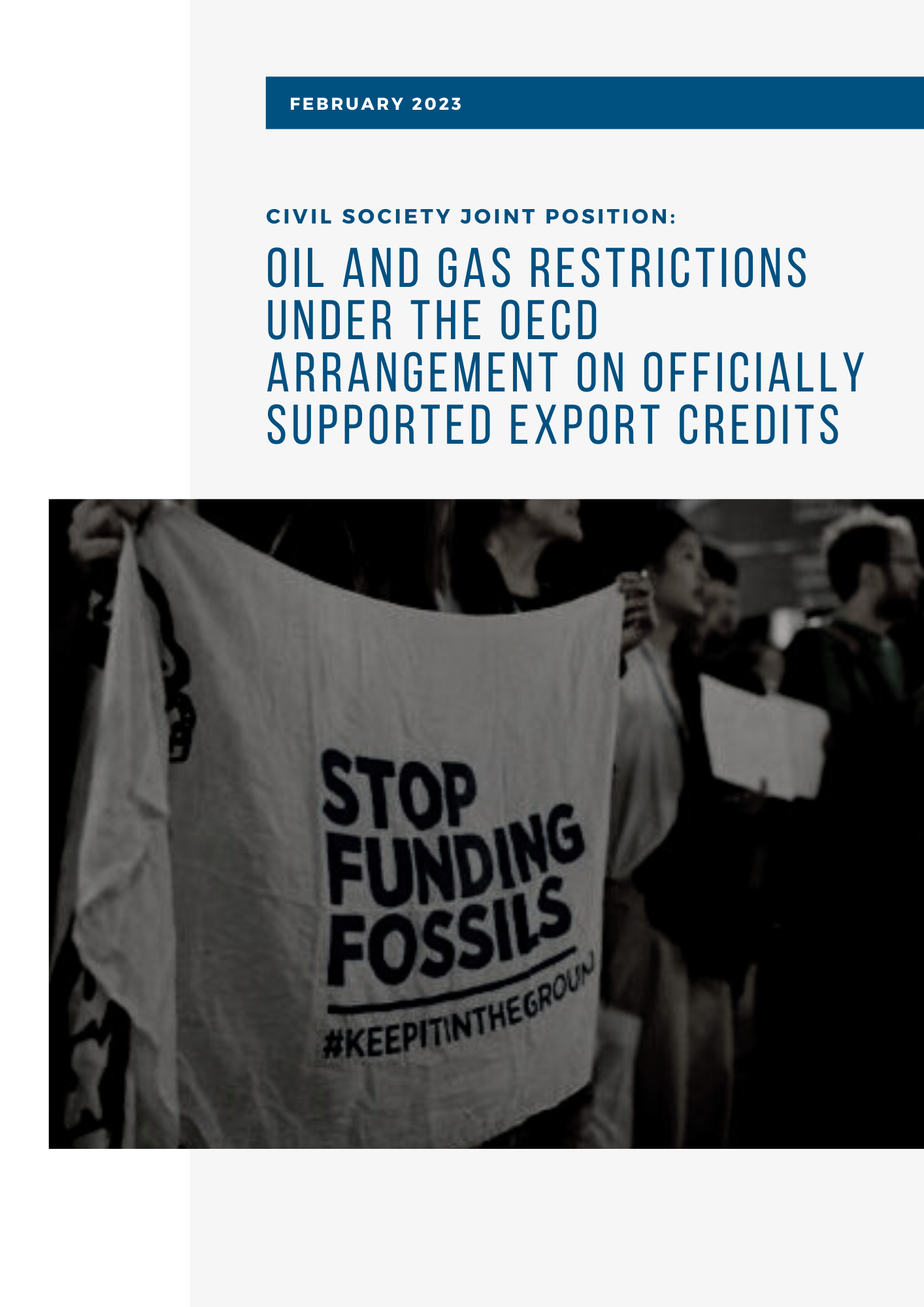 Civil Society Joint Position: Oil and Gas Restrictions under the OECD Arrangement on Officially Supported Export Credits